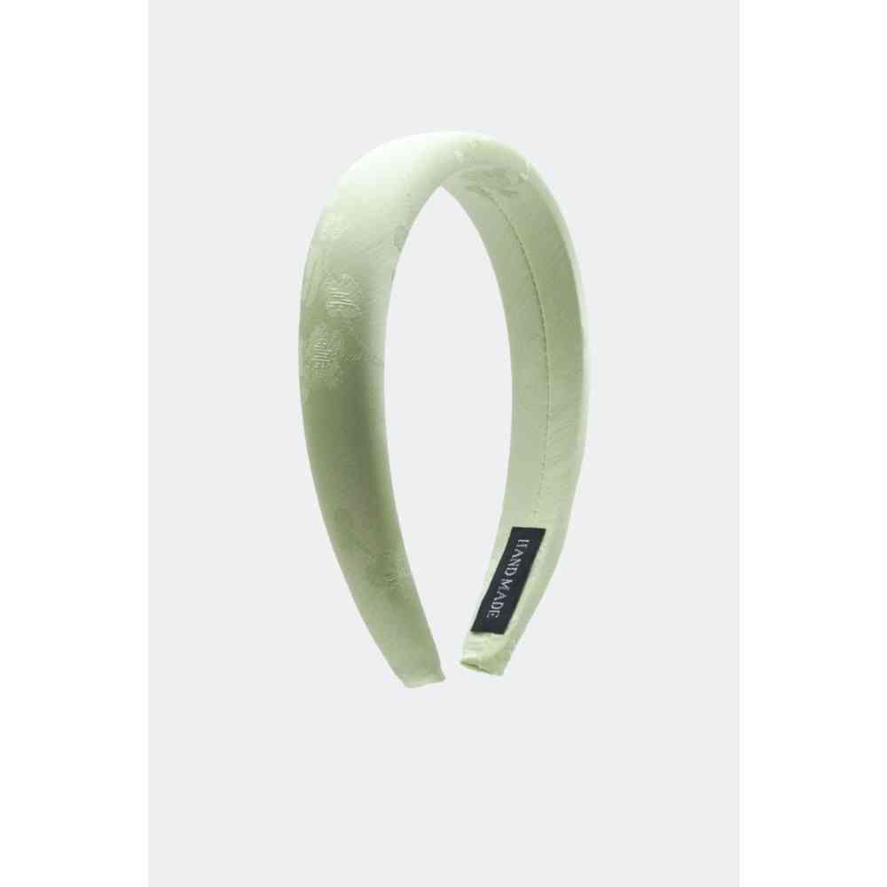 Voodoo Vixen - Flower Pattern Green Jacquard Haarband - Groen